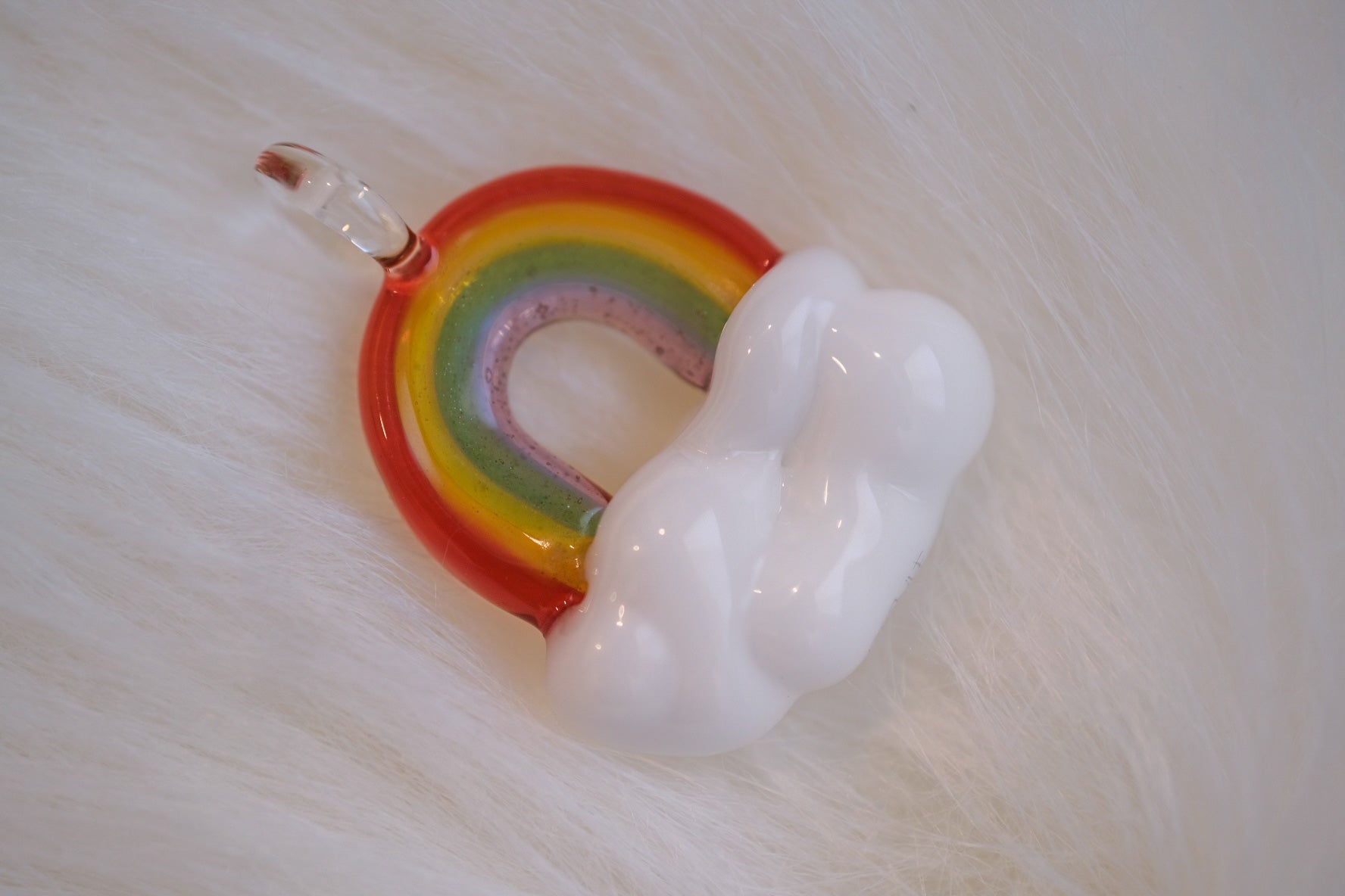 Sweet Shop Glass Rainbow Pendant