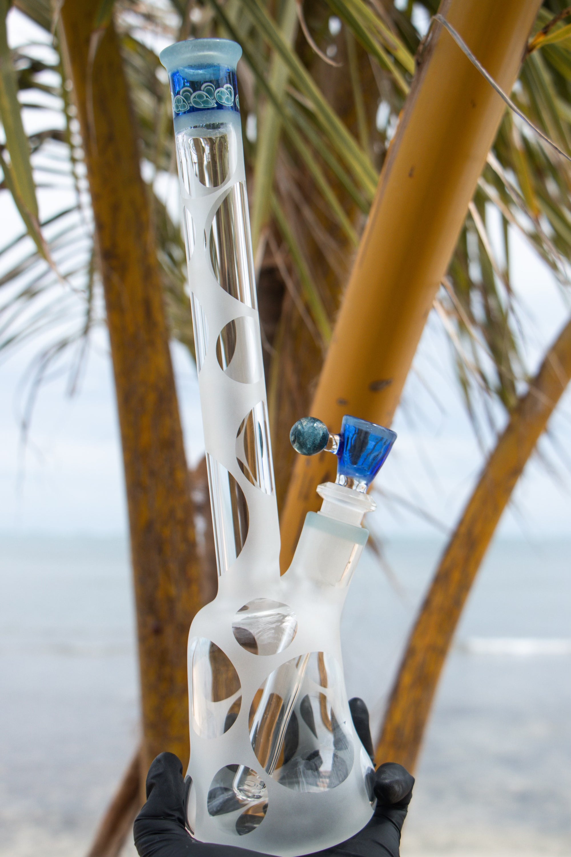 Oddball Blue Worked Tube 26mm