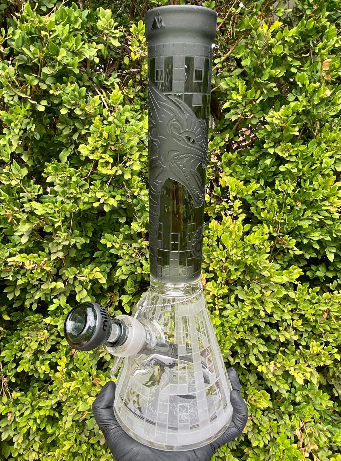 Frosted Black Dragon Beaker