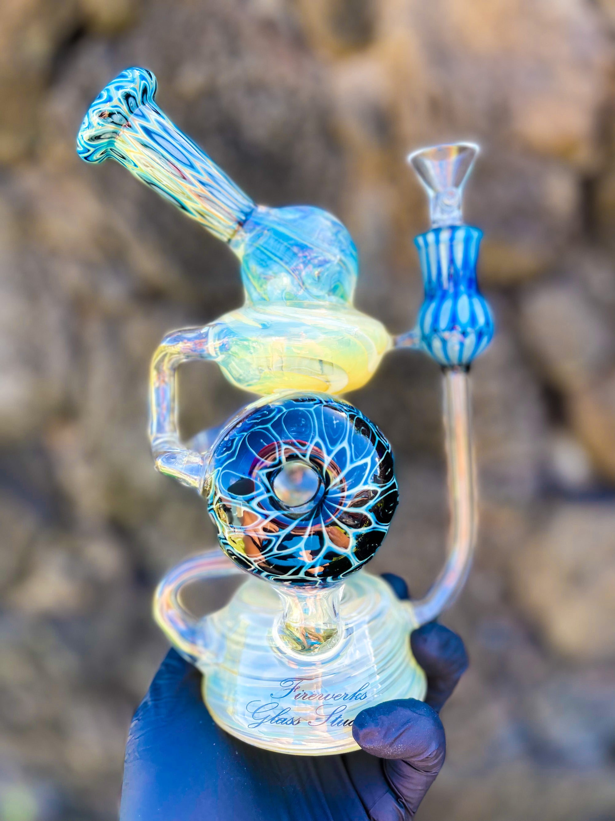Blue Donut Fumed Recycler