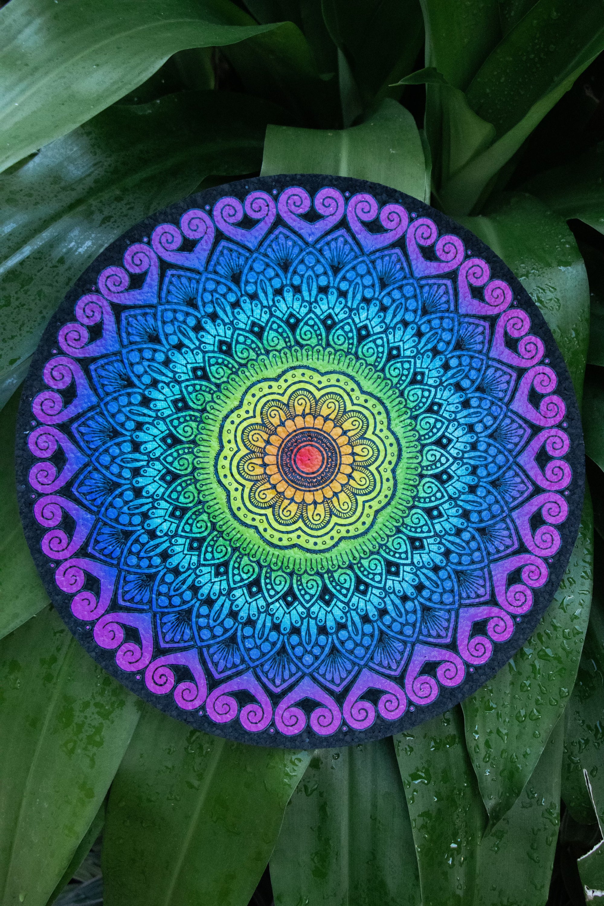 Rainbow Mandala Mood Mat